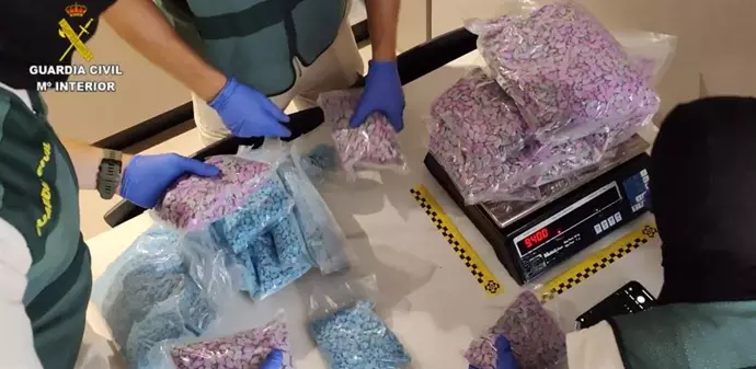 Nueve detenidos en Málaga e Ibiza con más de un millón de pastillas de éxtasis